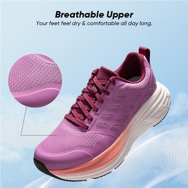 [ActiveFloat] Women's Comfortable Athletic Sneakers - PURPLE - 3